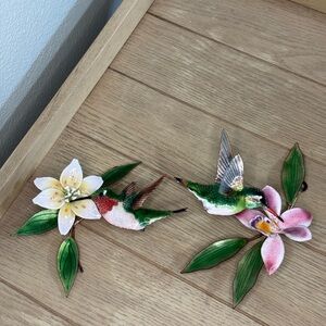 BOVANO by Cheshire Authentic Handmade Colorful Hummingbird Wall Accents